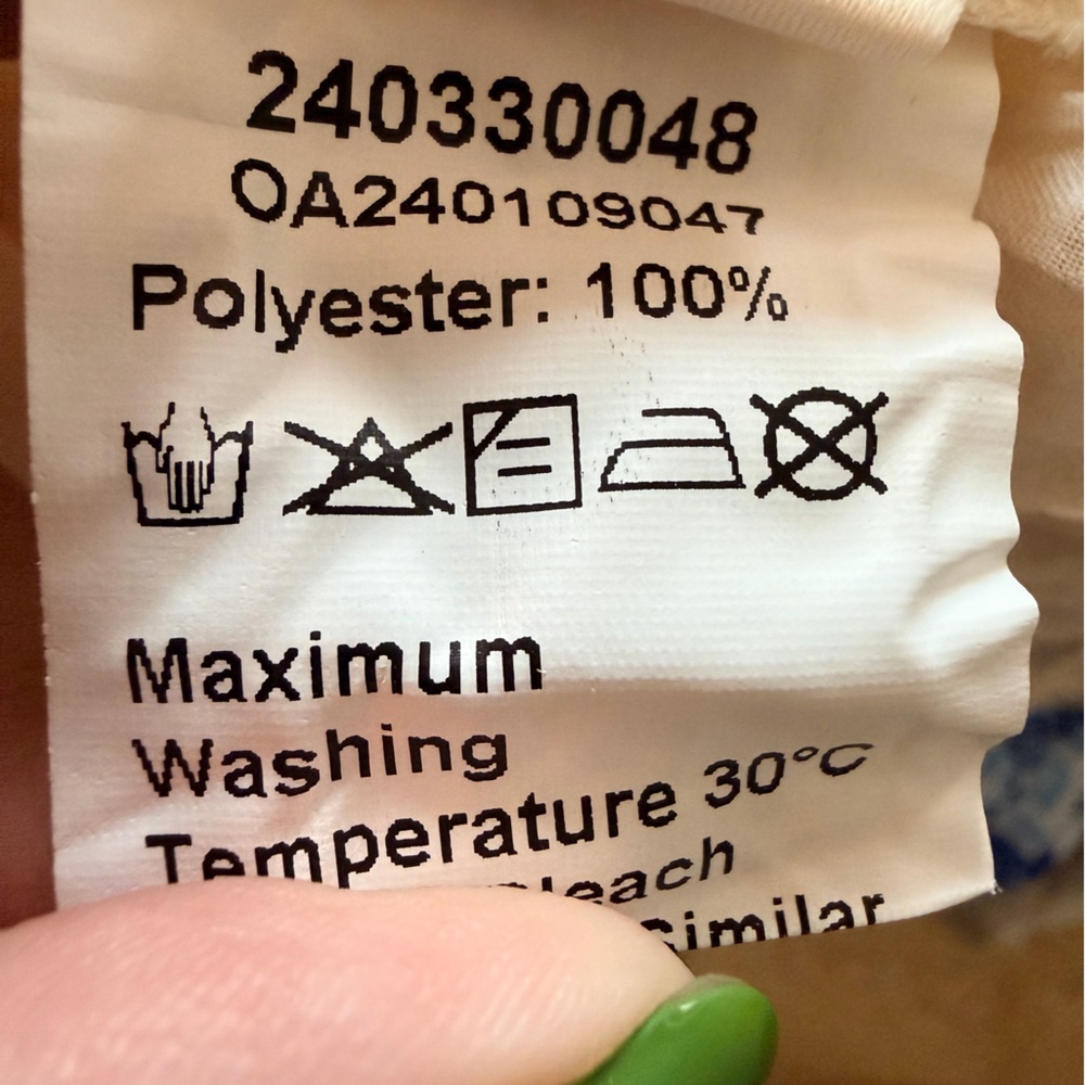 Commense Cream Chiffon Sheer Lettuce Trim Long Sleeve Blouse NWT - Picture 5 of 7